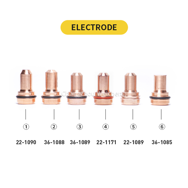 Electrodo de plasma consumible para corte por plasma 22-1089 22-1090 22-1171 36-1085 36-1088 36-1089 para antorcha de corte